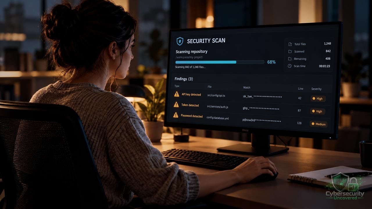 Gitleaks secret scanning